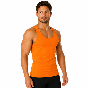 Camiseta de Gimnasio Personalizada para Hombre, Cuello Redondo, Sin Mangas, Camiseta de Culturismo, Color Sólido en Tonos Oscuros, Chaleco Deportivo, Camiseta Deportiva Personalizada - Product Image 3