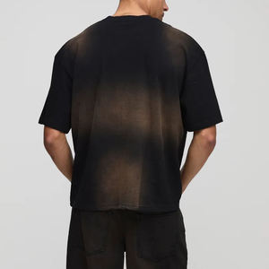เสื้อยืดฮิปฮอปผ้าคอตตอนถัก 100% ลุคซันเฟด ทรงหลวม สตรีทแวร์ น้ำหนัก 200 กรัม พิมพ์ลาย DTG แบบกำหนดเอง รุ่นใหม่ล่าสุด - Product Image 3
