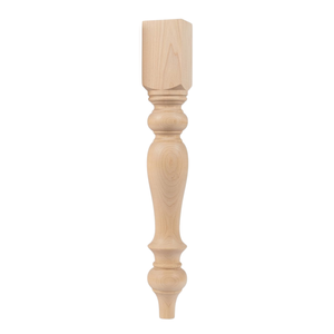 Pata de Columna Decorativa Personalizada de Madera Maciza de Caucho para Isla de Cocina, para Proyectos de Interiores de Lujo - Product Image 1
