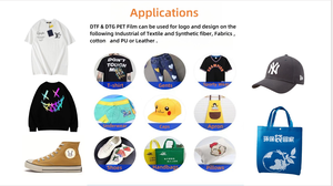 Película de lámina de oro DTF, película de impresora de película de color dorado y plateado, película de transferencia de calor, película para mascotas DTF para impresión de ropa - Product Image 3