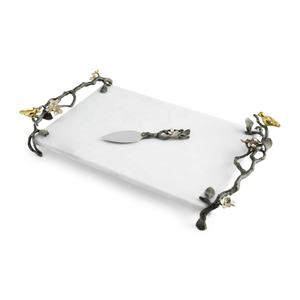 Bandeja de tabla de queso grande blanca moderna recién llegada, bloques de cortar de mesa de diseño de comercio electrónico de madera única, apta para lavavajillas - Product Image 4