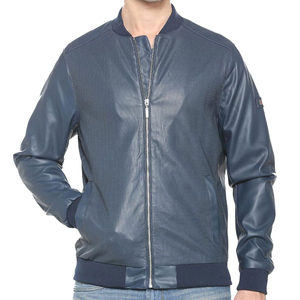 Nouvelle Arrivée 2026 – Blouson en Cuir Décontracté pour Homme, Logo Personnalisé, Vente en Gros, Modèle Vierge, Grandes Tailles, Service OEM - Product Image 1