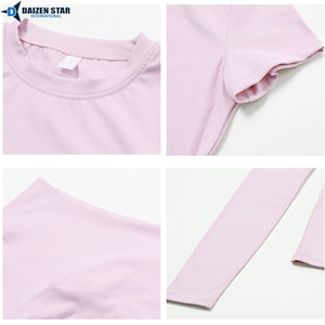 OEM Custom Solid Yoga Set Women Activewear Gym Clothing Sports Bra Leggings with Elastic Waist Anti-Bacterial Breathable - Product Image 4