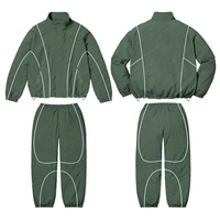 Ensemble survêtement coupe-vent personnalisé pour homme – Veste et pantalon en nylon – Survêtements coupe-vent pour hommes – Vente en gros