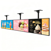 Boîte à lumière pour menu, affiches LED extérieures, affichage publicitaire personnalisé, boîte à lumière publicitaire, cadre en aluminium LED, boîte à lumière suspendue pour menu de magasin