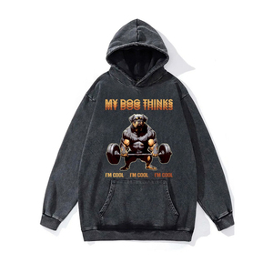 Sudadera con Capucha de Diseño Moderno 2026, Personalizada, 100% Algodón, Lavado Ácido, Talla Grande, Estilo Urbano, Secado Rápido, Estampado Gráfico DTG - Product Image 1