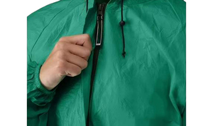 Ensemble veste et pantalon imperméables unisexes en polyester vert, manches longues, respirant et imperméable - Product Image 5