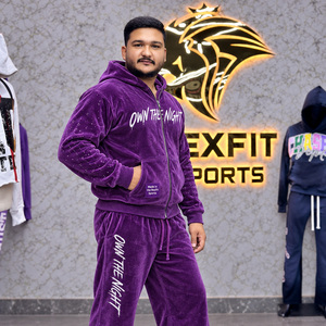 Conjunto de Sudadera con Capucha de Velour Suave Unisex Personalizado con Cremallera Completa y Pantalones Anchos de Chándal, Ajuste Relajado, Etiqueta Personalizada, Proveedor de Ropa de Chándal de Dos Piezas - Product Image 2