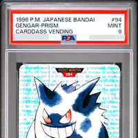STOCK US PSA 9 GENGAR-PRISM 1996 POKEMON CARDDASS VENDING # 94 VINTAGE RARE JAPAN
