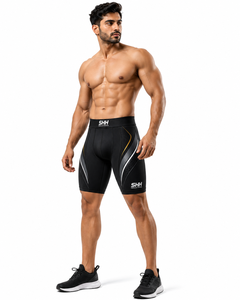 Men Performance <b>Compression</b> Shorts Custom Logo Quick Dry Stretch Gym Running Training Sports Base Layer Tights Wholesale OEM Man - Product Image 4