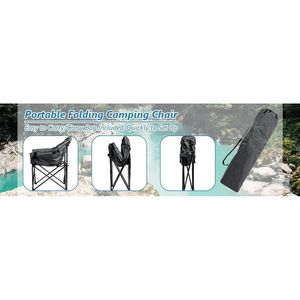 Sedia da Campeggio Pieghevole Imbottita con Borsa per il Trasporto, Ideale per Avventure all'Aperto - Product Image 3