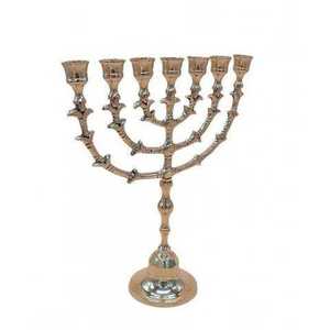 <b>Tree</b> Style Menorah Candle Holder Aluminum Eco-Friendly Home Decor for Hanukkah & Valentine's Day Silver Table Top <b>Lighting</b> - Product Image 2