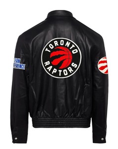 Chaqueta de Cuero Completa de los Toronto Raptors Negra - Product Image 2