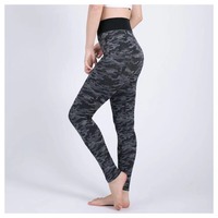 Leggings de yoga pour femmes de haute qualité, taille haute, respirants, légers, en tricot Spandex/Polyester, couleur unie, effet ventre plat, écologiques