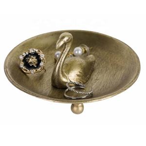New Arrival Bird Brass Jewelry <b>Dish</b> Metal <b>Ring</b> Holder Trinket Decorative Metal Tray for Dresser Christmas Birthday Wedding Gifts - Product Image 4