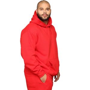 Sweatshirts à capuche en molleton uni rouge pour hommes 100% coton Sweats à capuche personnalisés à séchage rapide de Jinah Experts - Product Image 5