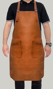 Cuello colgante Correa de hombro de cuero Hombres Overoles protectores Delantal de soldador Logotipo personalizado 2017 - Product Image 2