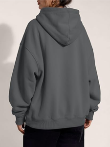 Custom Logo 370gsm <b>Thick</b> <b>Fleece</b> Heavy Weight Regular Fit Men's Hoodies Sweatshirts OEM Service Eco-Friendly Quick Dry Breathable - Product Image 5