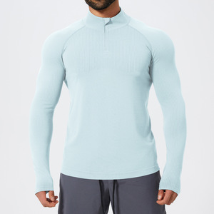 Camiseta Deportiva de Manga Larga para Hombre, Venta al por Mayor, Camisetas de Compresión para Entrenamiento, Correr y Gimnasio - Product Image 5