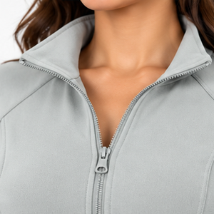 Conjunto Deportivo de Forro Polar para Mujer, Chaqueta con Cremallera, Pantalones Acampanados con Ribete Lateral, Ropa Cómoda para el Día a Día, Venta al Por Mayor de Fábrica - Product Image 6