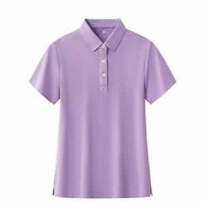 Polo de Algodón 2026 Unisex, Liso, con 3 Botones, Manga Corta, Camiseta Polo para Mujer, de Calidad, Casual, Holgada, Básica - Product Image 3