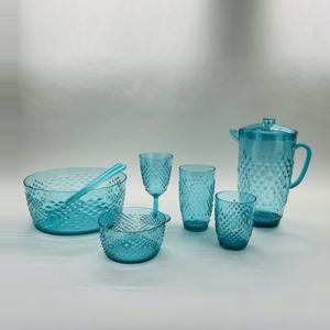 Vasos de Plástico Vintage con Diseño de Diamantes, Resistentes a Roturas, para Bodas y Uso Doméstico - Product Image 4