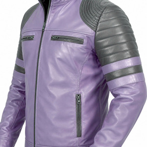 Waterproof Breathable Eco Friendly Windproof Leather <b>Jacket</b> Full Zip Up Winter <b>Warm</b> Custom Logo <b>Men</b> Leather <b>Jacket</b> Best Quality - Product Image 3