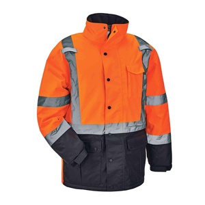 Reflective Safety High Visibility Waterproof Workwear <b>Construction</b> High Quality Polyester Cotton Nylon <b>Working</b> <b>Jacket</b> - Product Image 1
