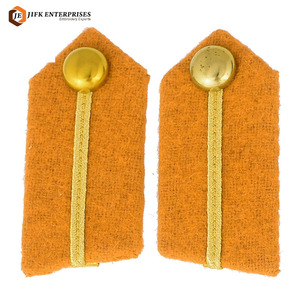 Insignia de hombro profesional para uniforme con diseño de hilo metálico dorado, opciones de diseño personalizadas, bordado para coser - Product Image 4