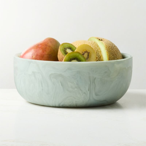 Tazón de Resina Tallada Ecológico de Primera Calidad, Elegante Efecto Mármol Acuático, Apilable, Apto para Lavavajillas, para Hogar y Restaurante - Product Image 1