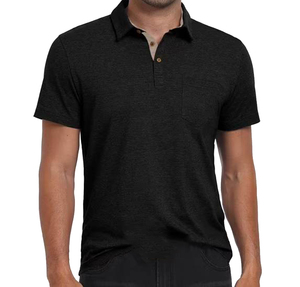 Polo de Golf y Gimnasio para Hombre, de Secado Rápido, Color Liso, con Logotipo Bordado en la Parte Delantera, Personalizado, Transpirable - Product Image 2