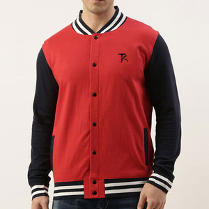 Men's Casual Stand Collar Front Logo Premium Quality Windproof Eco-Friendly <b>Letterman</b> <b>Jacket</b> Wholesale - Product Image 1