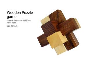 Jeu de puzzle en bois pour enfants, jouet éducatif, jeu de logique, activité amusante en famille, jeu d'intelligence pour enfants, ensemble de jouets écologiques, style antique - Product Image 3