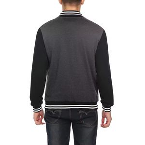 เสื้อแจ็คเก็ตเบสบอลแบบสตรีทแวร์ โลโก้เปล่า  แบบทรัคเกอร์  แบบเลตเตอร์แมน  แบบเบสบอล  แบบคัสตอม  แบบหนัง  แบบวาร์ซิตี้ คุณภาพสูง - Product Image 2