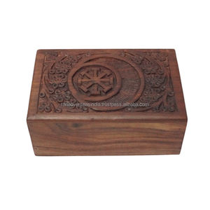 Hot <b>Sale</b> High Quality Eco-Friendly Modern Decorative <b>Wooden</b> Jewelry Box Amazing Hand <b>Carvings</b> Jewelry Organizer Keepsake Box - Product Image 5