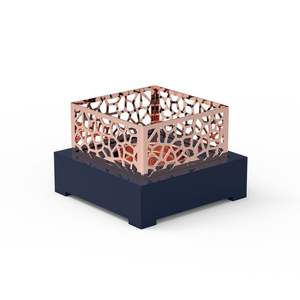 Or rose arabe Oud brûleur islamique Bakhoor Mabkhara carré porte-encens décoratif brûleur de parfum musulman décor à la maison - Product Image 1