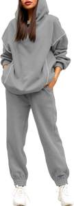Women's Two-Piece Reversible Athletic Tracksuit Set High-Stretch 100% Cotton <b>Hip</b>-Hop Activewear Eco-Friendly Fleece Lining <b>for</b> - Product Image 4