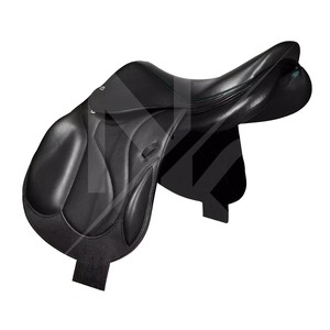 Silla de montar inglesa de cuero genuino de alta calidad y duradera con armazón de madera y gancho ajustable, productos de carreras de caballos ingleses de la India. - Product Image 2