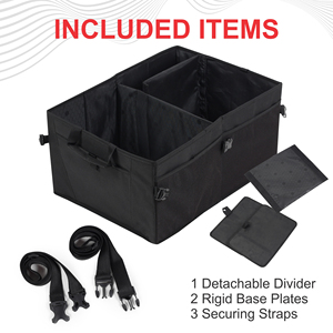 Foldable <b>Collapsible</b> Lightweight Polyester Cargo <b>Storage</b> Organizer for Car Trunk <b>Storage</b> with Water Resistant Design - Product Image 6
