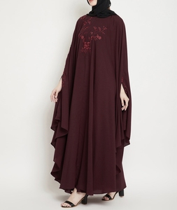 Best Selling Beautiful Dubai Women Abaya Traditional Islamic Muslim Clothing & Accessories Floor Length <b>Long</b> Sleeves Front Open - Product Image 5