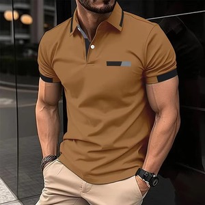 Vêtements pour hommes de haute qualité, t-shirt polo décontracté d'été, respirant, col à revers, logo personnalisé, t-shirts de golf pour hommes à manches courtes - Product Image 1