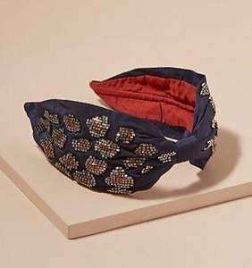 Nouveau design tendance 2026, bandeau en coton blanc brodé à la main pour filles, à porter lors de fêtes, bandeaux à cheveux perlés - Product Image 5