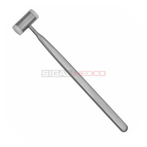 Marteau chirurgical orthopédique allemand en acier inoxydable à manche simple, 7 pouces, avec têtes en nylon remplaçables, pour usage dentaire - Product Image 5
