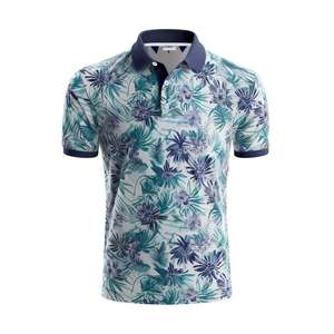 เสื้อโปโลแขนสั้นผู้ชาย สีฟ้าอ่อน ลายดอกไม้ ผ้าฝ้ายอ๊อกซ์ฟอร์ด สวมใส่สบาย ระบายอากาศได้ดี ทรงปกติ ขายส่ง รับทำโลโก้ตามสั่ง - Product Image 6
