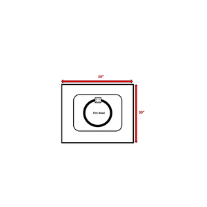 25\" H X 30\" W Steel Outdoor <b>Fire</b> <b>Pit</b> <b>Table</b> with Lid Durable <b>Fire</b> <b>Pits</b> for Outdoor Use - Product Image 6