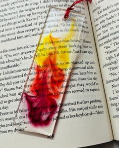 Handmade Resin Bookmark for Books, Unique Decorative Bookmark with Colorful Resin Design, Reusable <b>Reading</b> <b>Accessory</b> for Book - Product Image 1