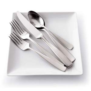 Juego de cubiertos de acero inoxidable con acabado espejo premium, utensilios de comedor duraderos, perfectos para la mesa de cocina, restaurante, hotel. - Product Image 4