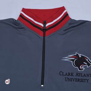 Premium Quality Custom Logo Manufacturers With Front Side And Sleeve Embroidery Half Neck Zipper Polyester Jacket For <b>Mens</b> - Product Image 6