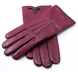 Custom Logo Fashion Leather Dressing Gloves Pure Sheep Leather Winter Outdoor Breathable Touchscreen Eco-Friendly Gloves - Product Image 5
