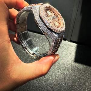 Reloj de Diamantes VVS de Alta Calidad, Nuevo, con Diamantes Cultivados en Laboratorio, Joyería de Moda, Reloj con Incrustaciones de Diamantes - Product Image 6